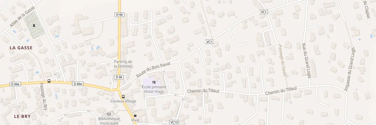 Plan du 264 Rue des Ecoliers à Civrieux
