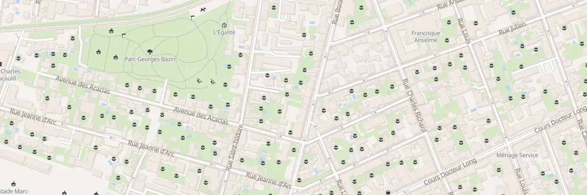 Plan du 36 Rue Bonnand à Lyon 3e Arrondissement