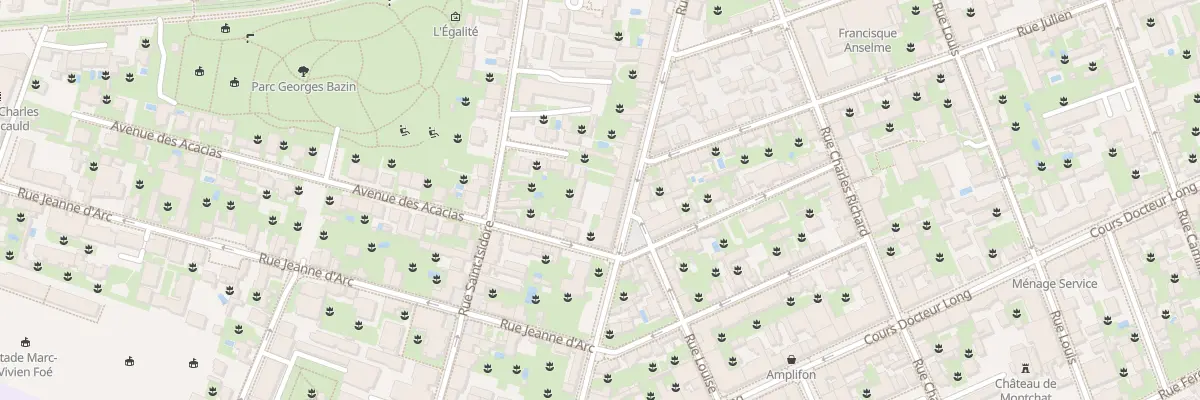 Plan du 40 Rue Bonnand à Lyon 3e Arrondissement