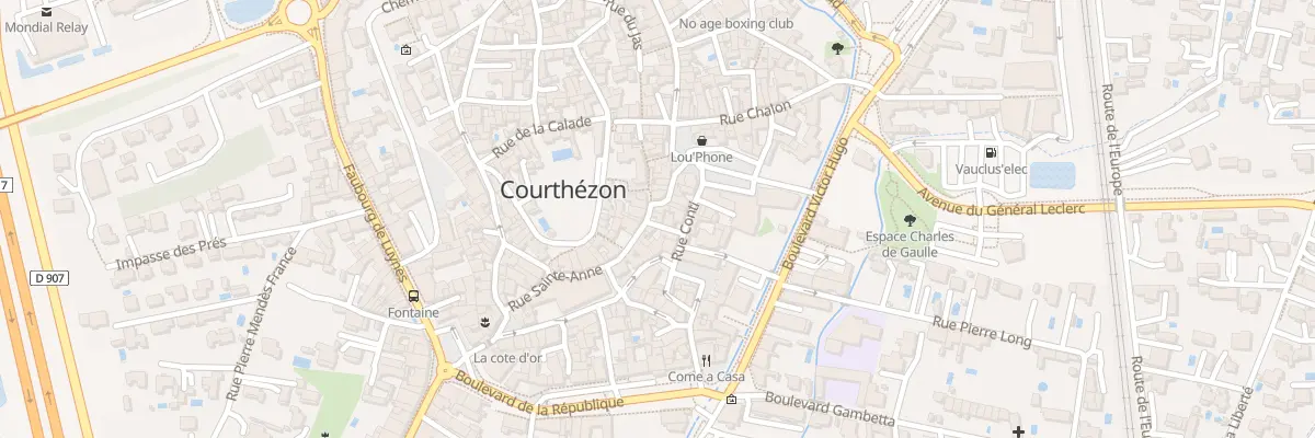 Plan du 11 Rue Petite Place à Courthézon