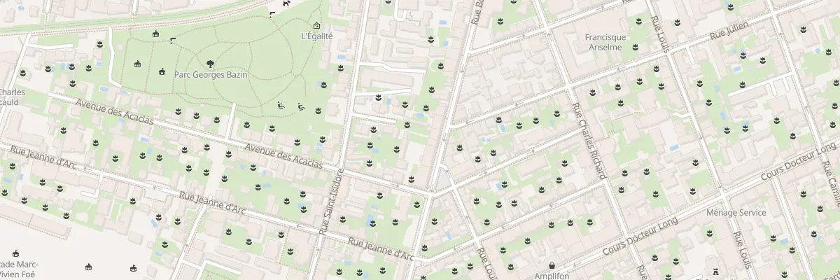 Plan du 38 Rue Bonnand à Lyon 3e Arrondissement
