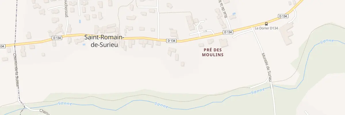 Plan du 5013 Le Village à Saint-Romain-de-Surieu