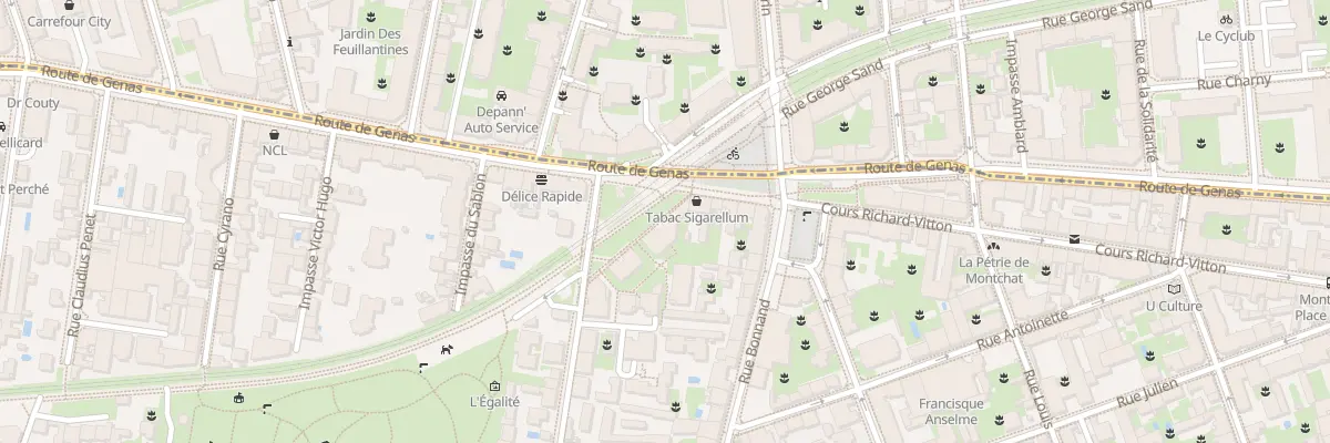 Plan du 5 Rue St-Isidore à Lyon 3e Arrondissement