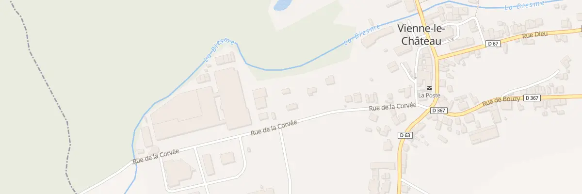 Plan du 230 Rue de la Corvee à Vienne-le-Château
