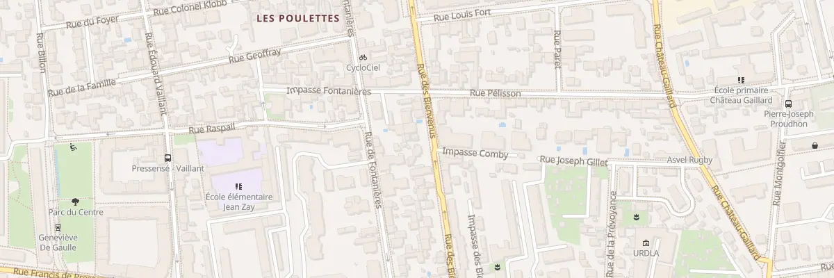 Plan du 84 Rue des Bienvenus à Villeurbanne