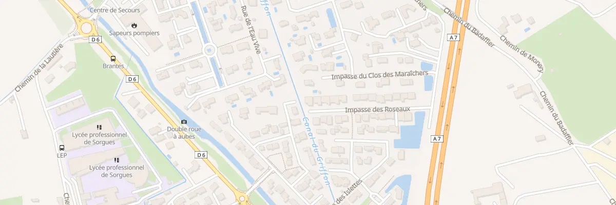 Plan du 13 Imp des Roseaux à Sorgues