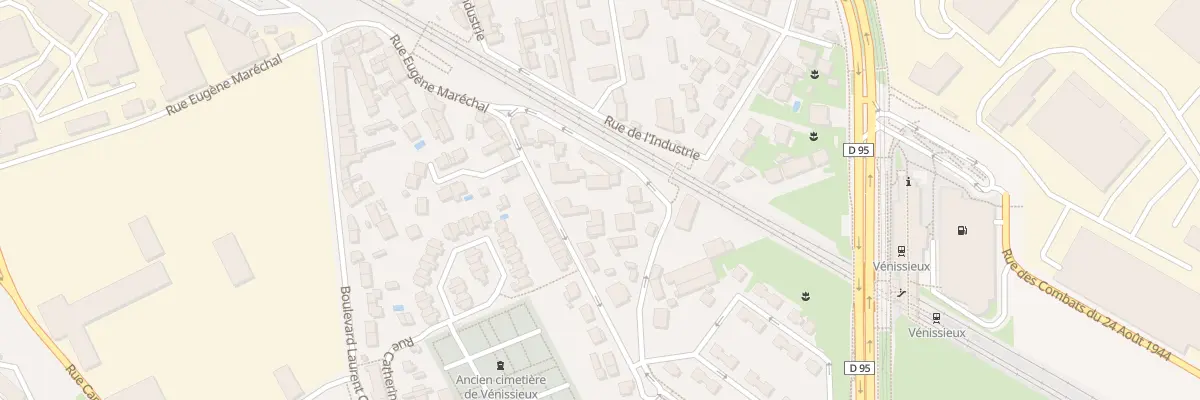 Plan du 3B Rue de l’Ancienne Gare à Vénissieux