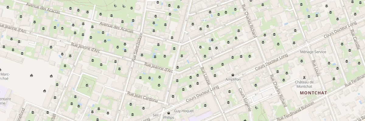 Plan du 35 Rue Bonnand à Lyon 3e Arrondissement
