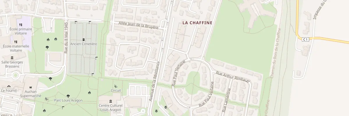 Plan du 20C Rue Paul Verlaine à Portes-lès-Valence
