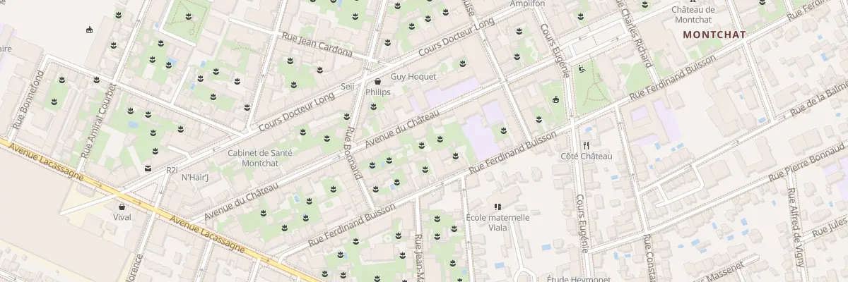 Plan du 36 Av du Château à Lyon 3e Arrondissement