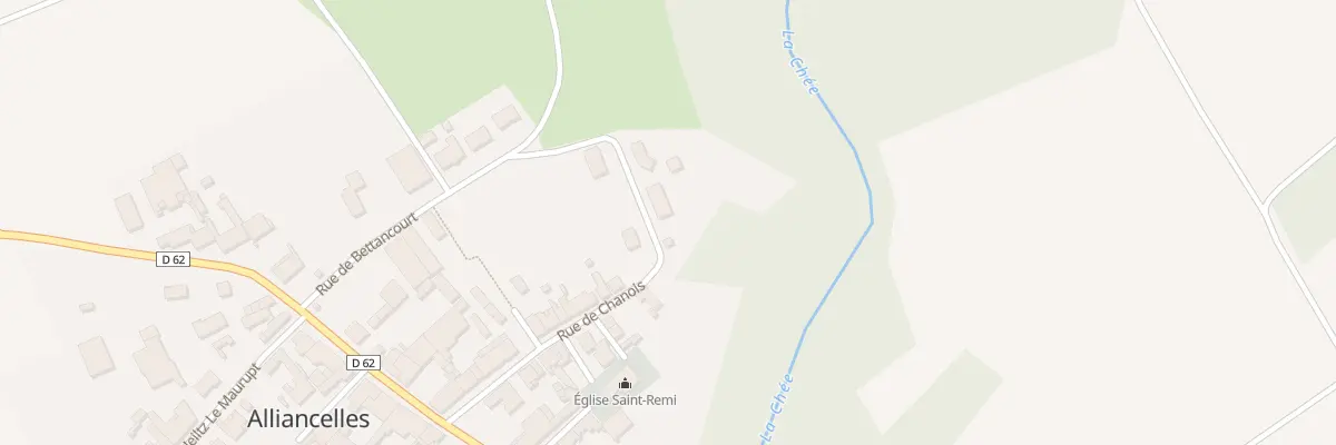 Plan du 14 Rue de Chanois à Alliancelles