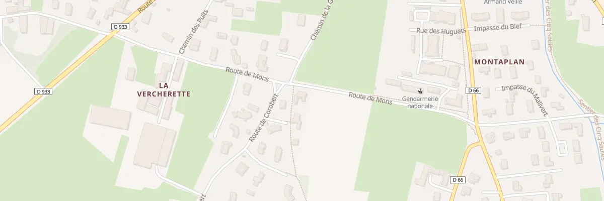 Plan du 290 Rte de Mons à Laiz