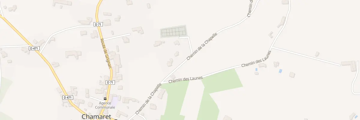 Plan du 52849 Les Champs à Chamaret