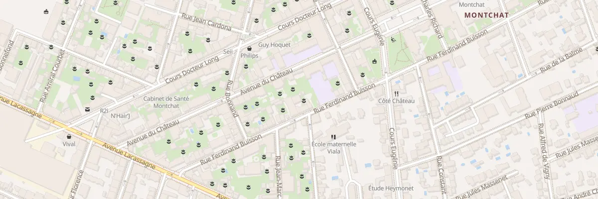 Plan du 37 Rue Ferdinand Buisson à Lyon 3e Arrondissement