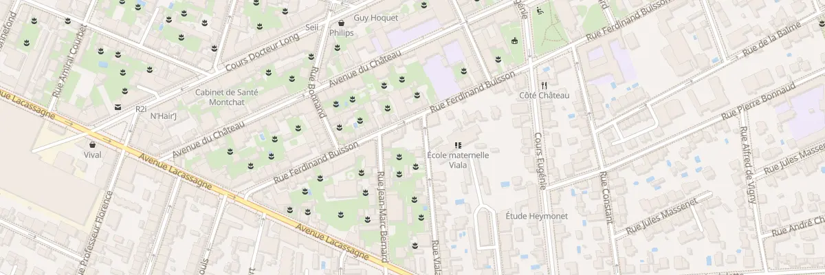 Plan du 28 Rue Ferdinand Buisson à Lyon 3e Arrondissement