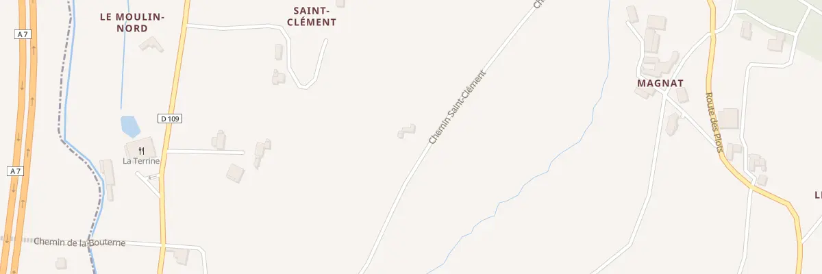 Plan du 865 Che Saint Clément à Mercurol-Veaunes