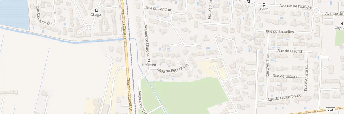 Plan du 107 All du Petit Green à Vedène