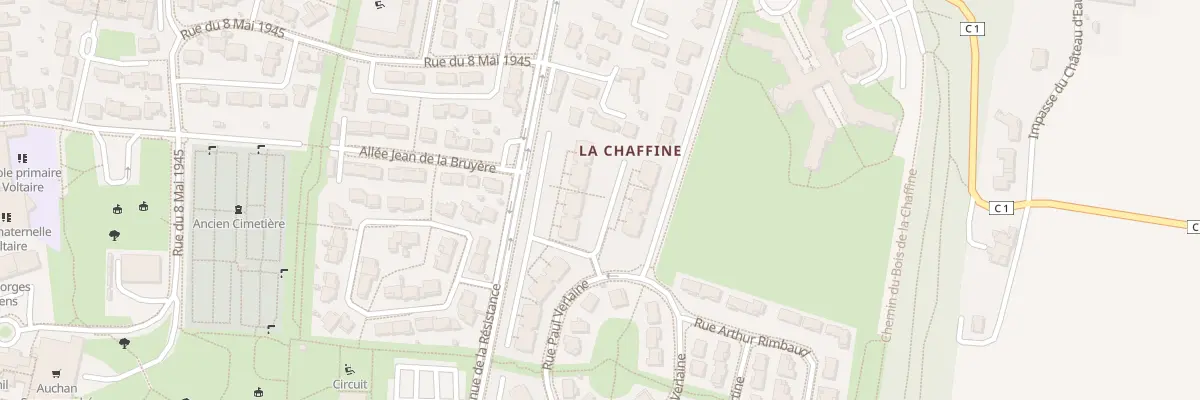 Plan du 18C Rue Paul Verlaine à Portes-lès-Valence