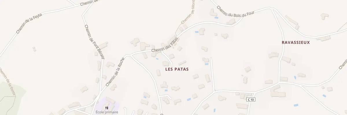 Plan du 8 Che des Patas à Anjou