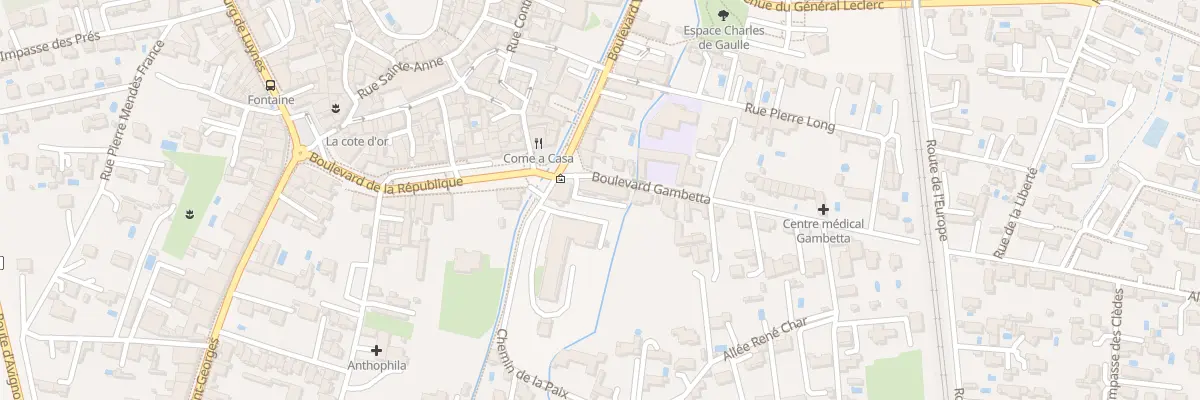 Plan du 2T Bd Gambetta à Courthézon