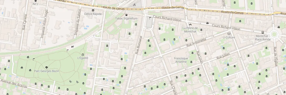 Plan du 5 Rue Bonnand à Lyon 3e Arrondissement