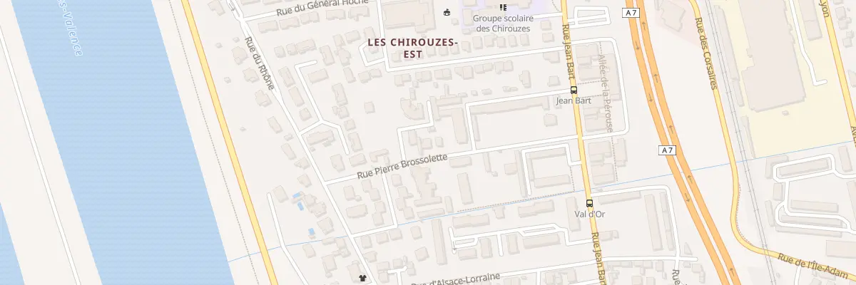 Plan du 10 Rue Pierre Brossolette à Bourg-lès-Valence