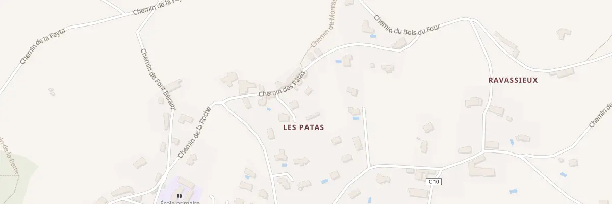 Plan du 8B Che des Patas à Anjou