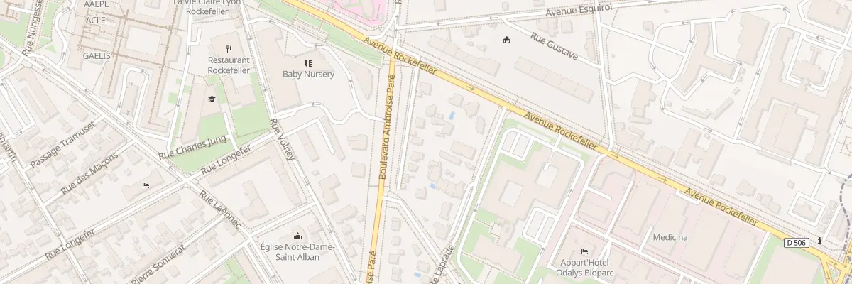 Plan du 7 Rue de Montvert à Lyon 8e Arrondissement