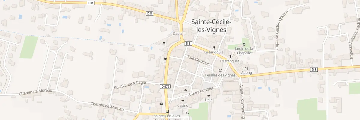 Plan du 17 Rue Eugène Bard à Sainte-Cécile-les-Vignes