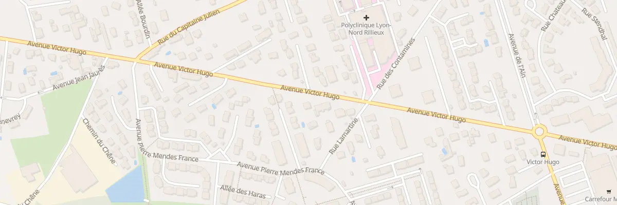 Plan du 653 Av Victor Hugo à Rillieux-la-Pape
