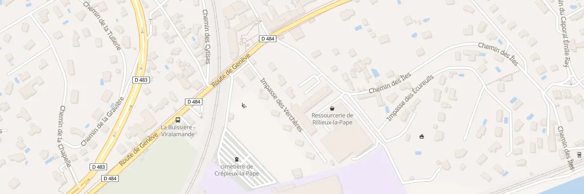 Plan du 7 Imp des Verchères à Rillieux-la-Pape