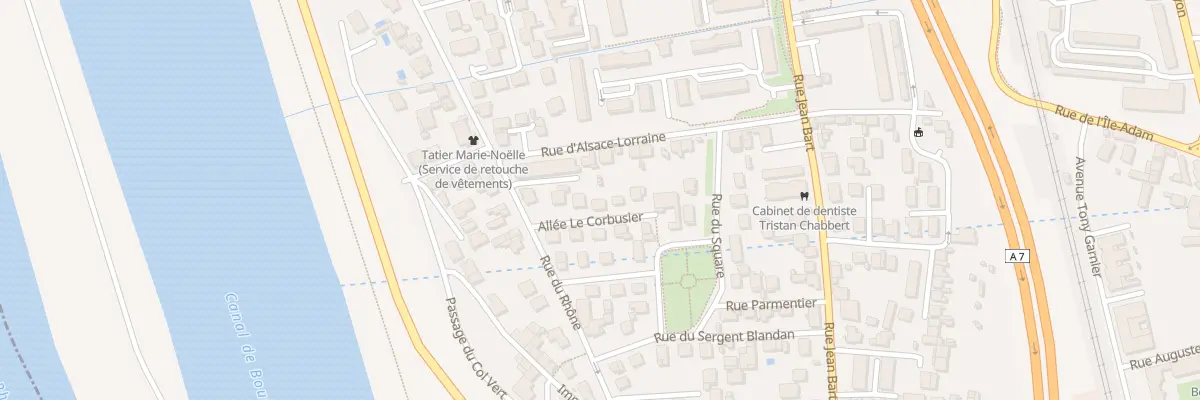 Plan du 7 All le Corbusier à Bourg-lès-Valence
