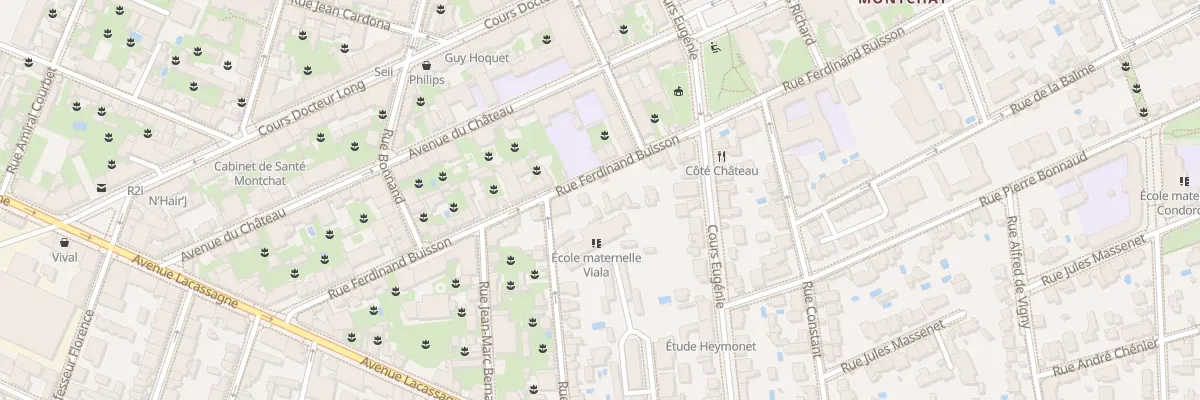 Plan du 34 Rue Ferdinand Buisson à Lyon 3e Arrondissement