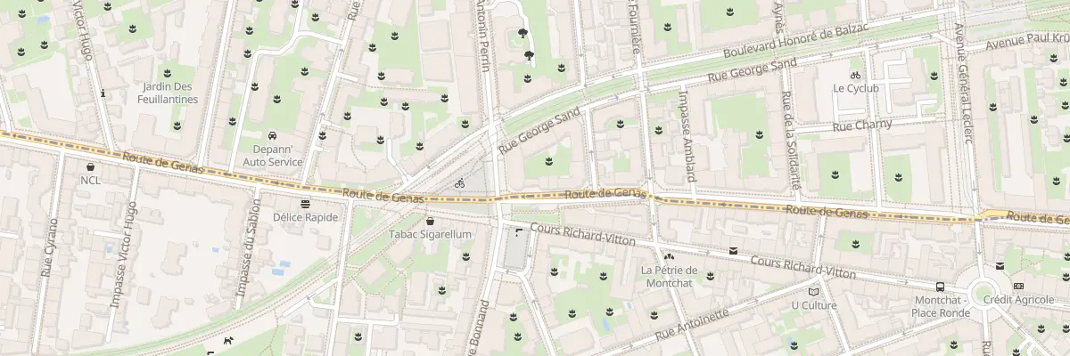 Plan du 113 Rte de Genas à Villeurbanne