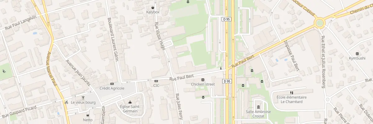 Plan du 21 Rue Paul Bert à Vénissieux