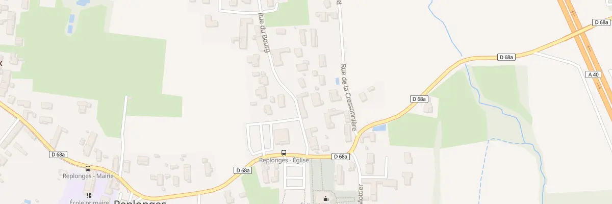 Plan du 90 Rue du Bourg à Replonges
