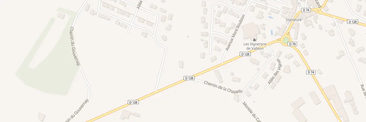 Plan du 240 Rte de Montélimar à Saint-Gervais-sur-Roubion