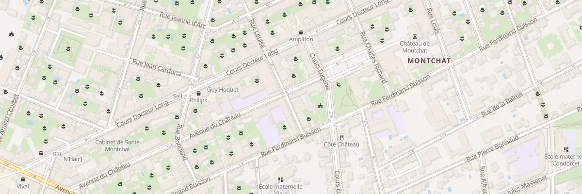 Plan du 50 Av du Château à Lyon 3e Arrondissement
