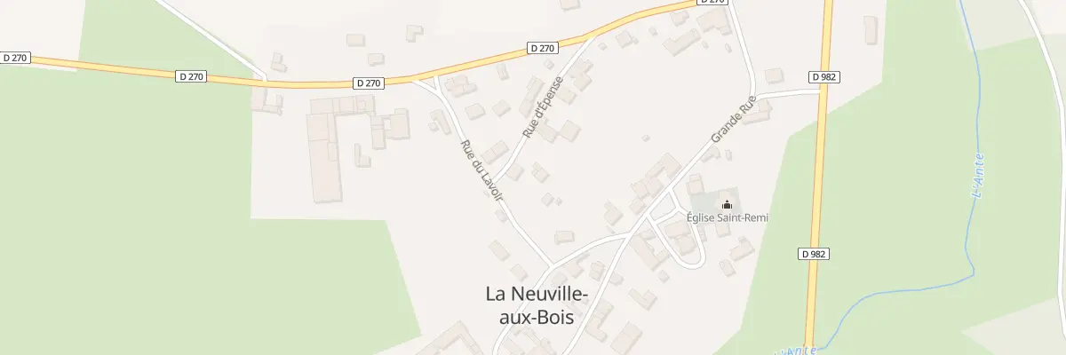 Plan du 7 Rue des Forains à La Neuville-aux-Bois
