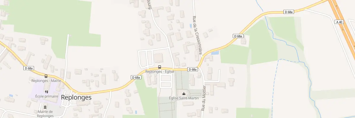 Plan du 14 Rue du Bourg à Replonges