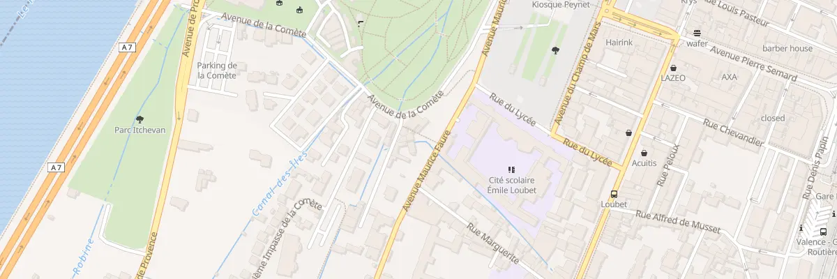 Plan du 3 Imp 1ere de la Comete à Valence