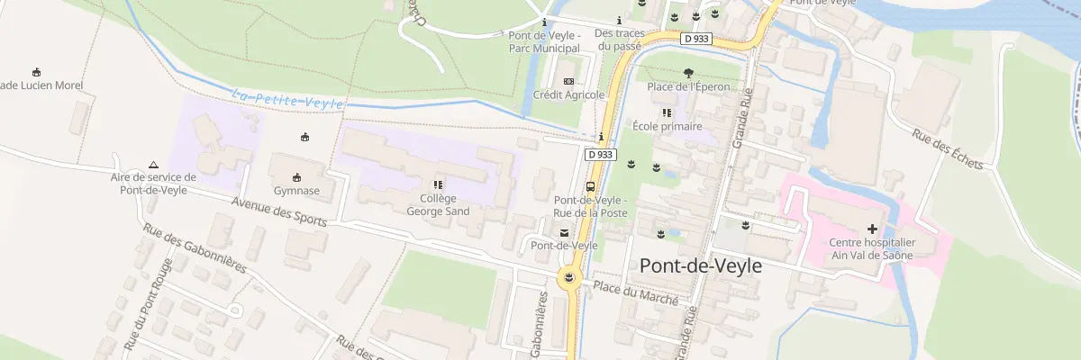 Plan du 16 Rue de la Poste à Pont-de-Veyle