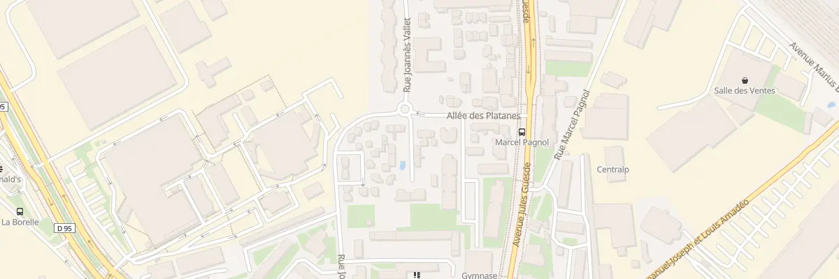 Plan du 11 All des Platanes à Vénissieux