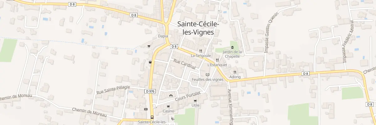 Plan du 6 Rue Cardinal à Sainte-Cécile-les-Vignes