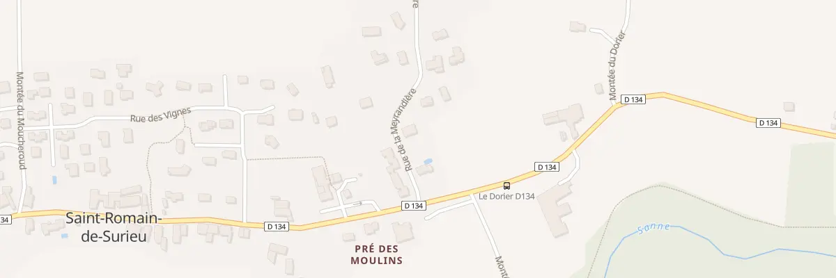 Plan du 5021 Che de la Meyrandière à Saint-Romain-de-Surieu