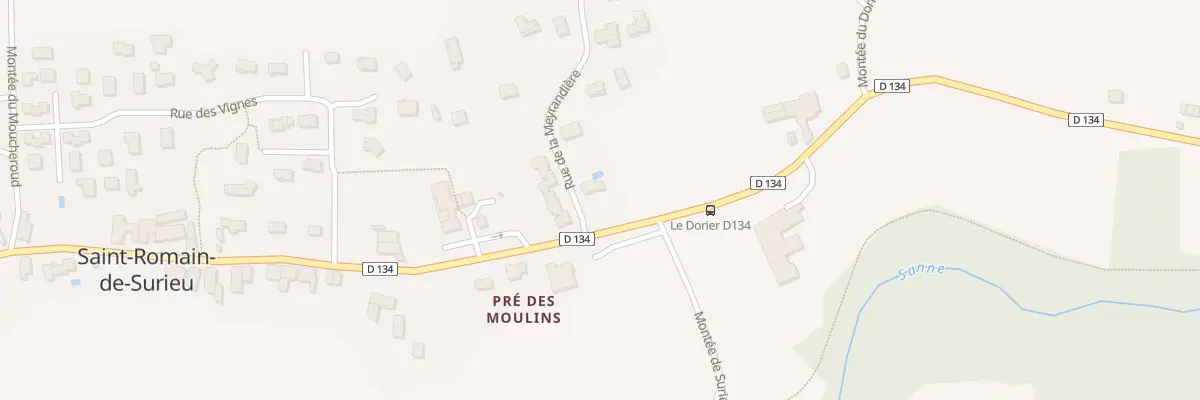 Plan du 2 Che de la Meyrandière à Saint-Romain-de-Surieu