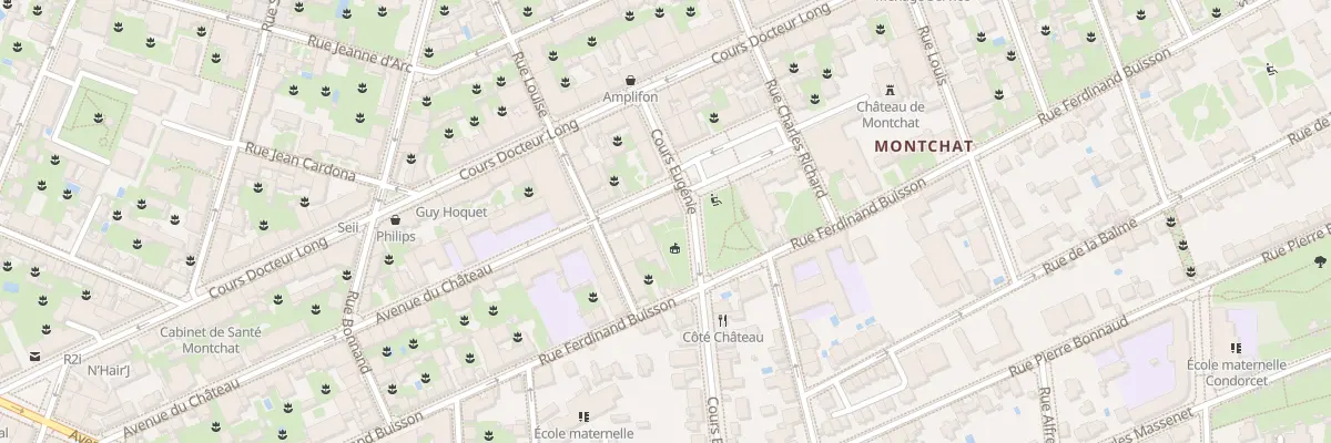 Plan du 56 Av du Château à Lyon 3e Arrondissement
