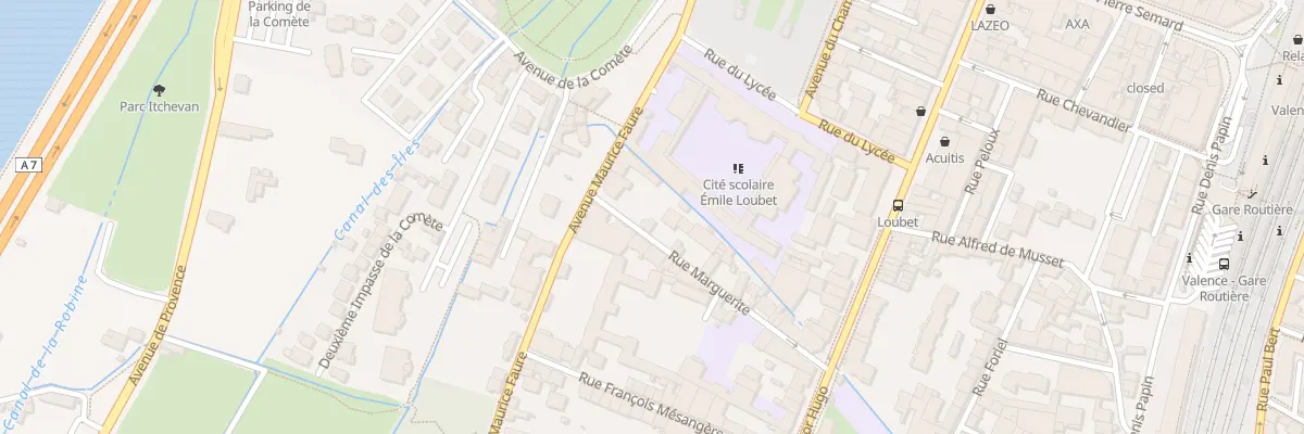 Plan du 5 Rue Marguerite à Valence