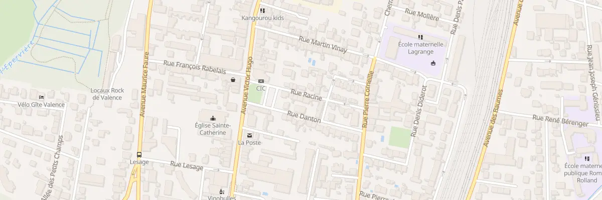 Plan du 6 Rue Racine à Valence