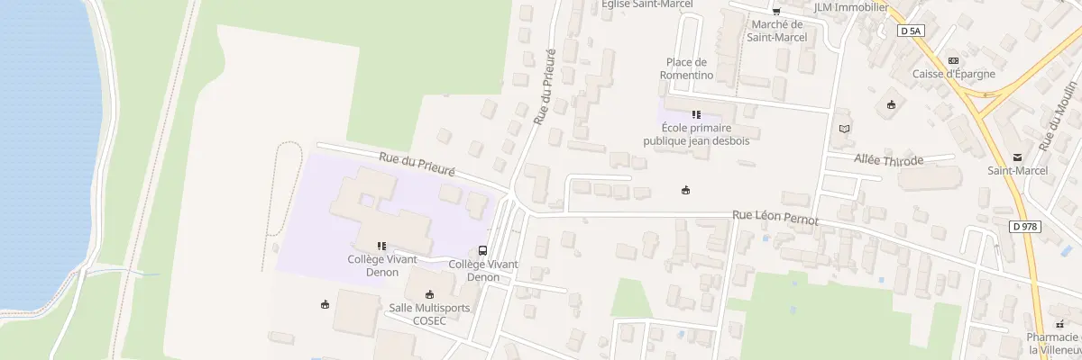 Plan du 5 Rue du Prieuré à Saint-Marcel